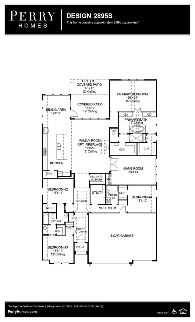 Design 2895S by Perry Homes - photo