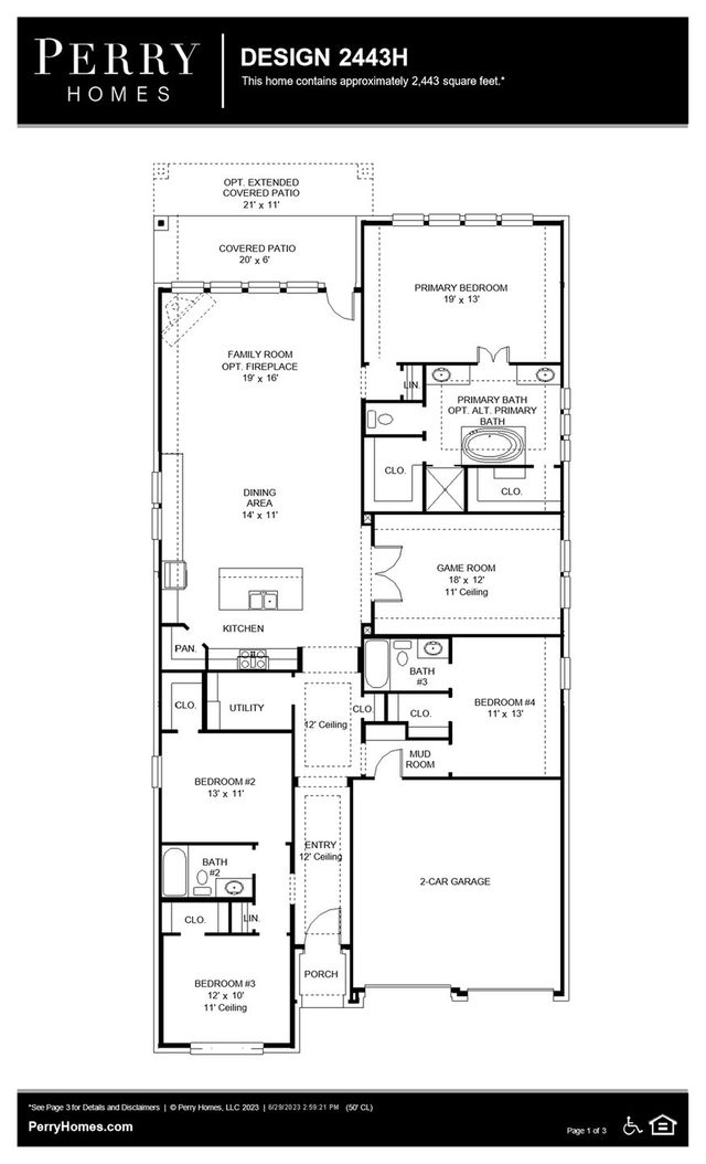 Design 2443H by Perry Homes - photo