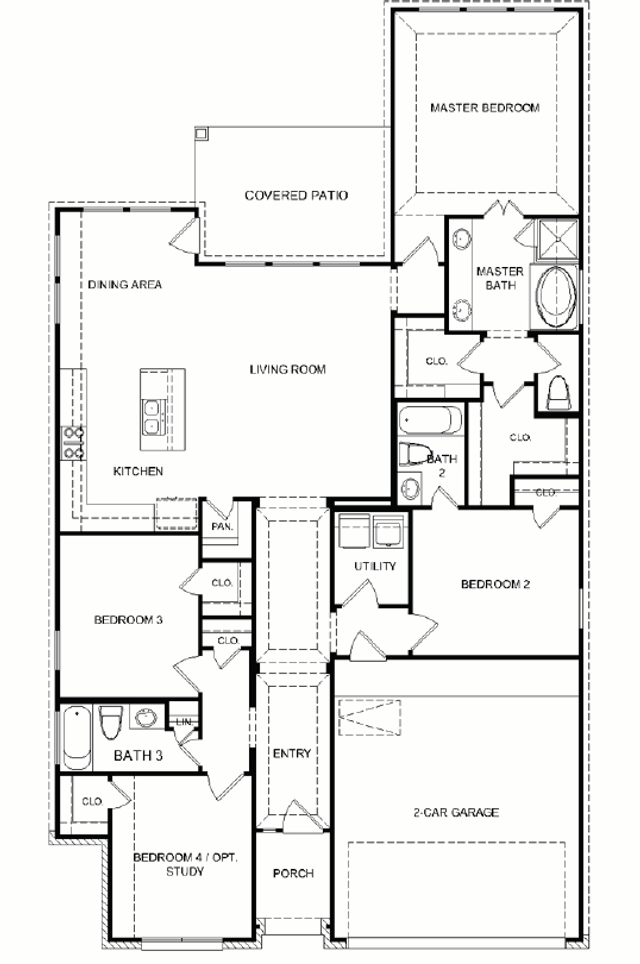 New construction Single-Family house Floor Plan 1816, 4120 W Bayou Maison Circle, Dickinson, TX 77539 - photo 0