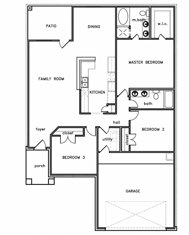 New construction Single-Family house Floor Plan 1500, 4120 W Bayou Maison Circle, Dickinson, TX 77539 - photo 4